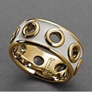 Coach Enamel Grommet Ring